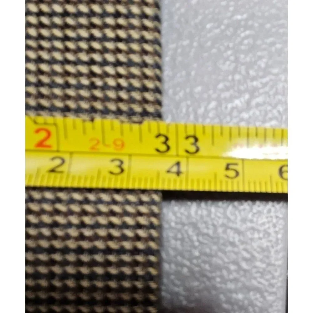 Lauren Ralph Lauren Mens 43L Tan Brown Houndstooth Wool Two Button Blazer